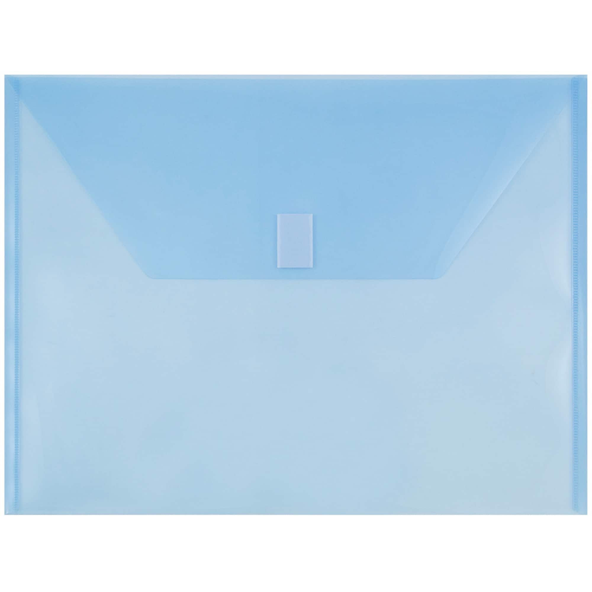 JAM Paper 9.75" x 13" Plastic Hook & Loop Closure Envelopes